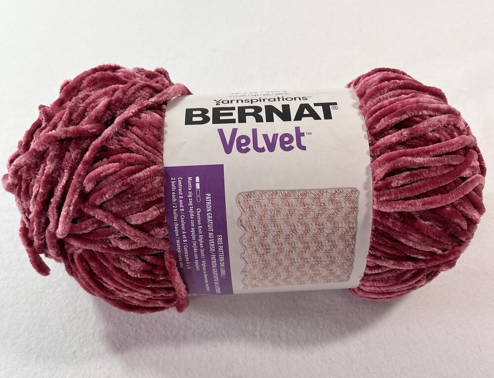 Bernat Velvet Yarn, Pomegranate, 315 Yds